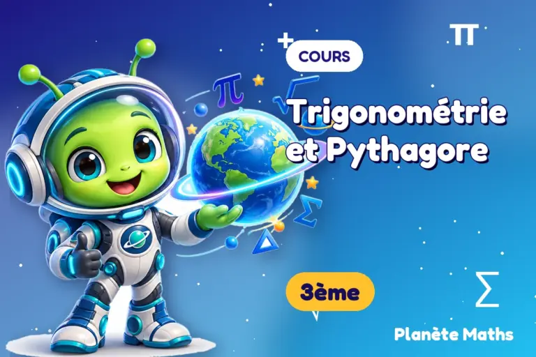 Cours de maths en 3ème : Trigonométrie et Pythagore — Zyro, l’explorateur de Planète Maths