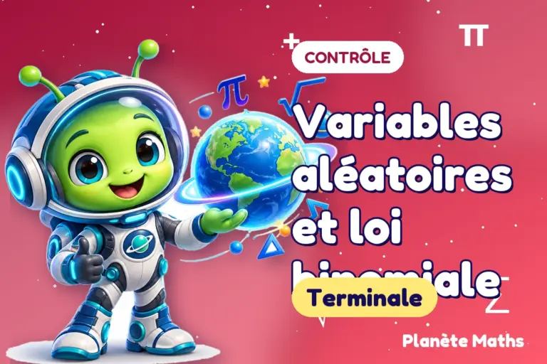 Contrôles de maths en Terminale : Variables aléatoires et loi binomiale — Zyro, l’explorateur de Planète Maths