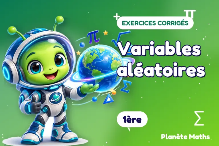 Exercices corrigés de maths en 1ère : Variables aléatoires — Zyro, l’explorateur de Planète Maths