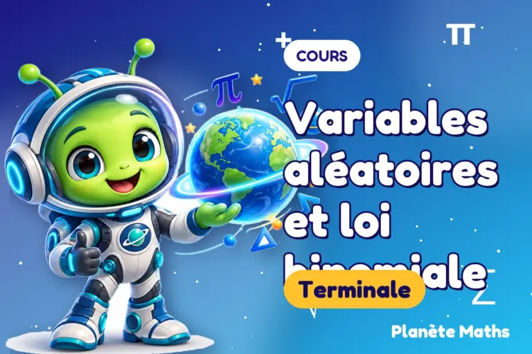 Cours de maths en Terminale : Variables aléatoires et loi binomiale — Zyro, l’explorateur de Planète Maths