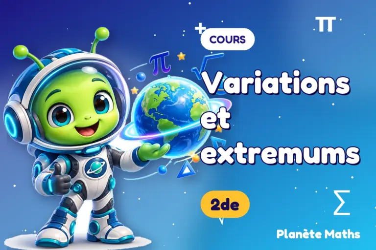 Cours de maths en 2de : Variations et extremums — Zyro, l’explorateur de Planète Maths