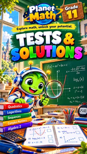 Cover of the Tests & Solutions Grade 11 PDF book, Planet Math