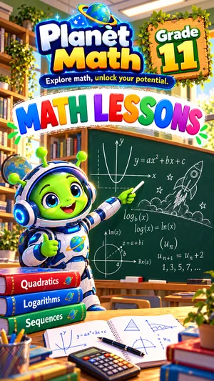 Cover of the Math Lessons Grade 11 PDF book, Planet Math