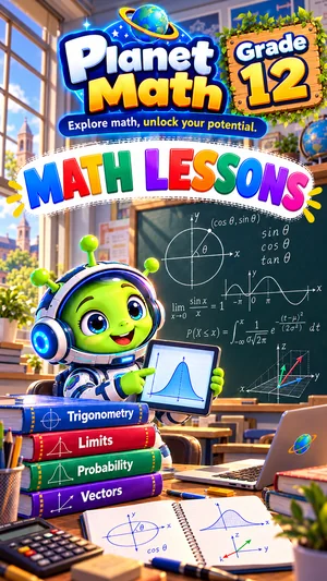 Cover of the Math Lessons Grade 12 PDF book, Planet Math